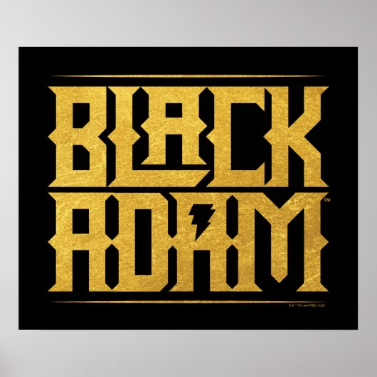 Black Adam Stapelde naam Grafisch Poster (Voorkant)