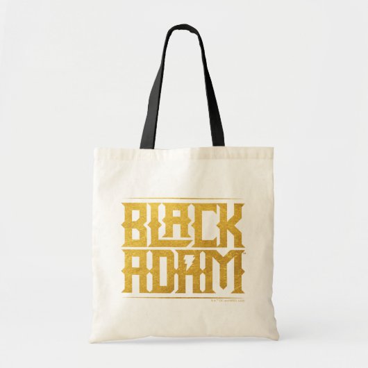 Black Adam Stapelde naam Grafisch Tote Bag (Voorkant)