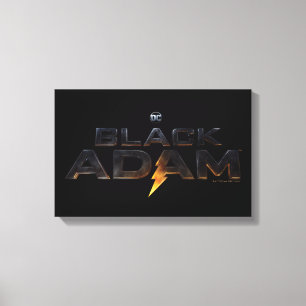 Black Adam Theatrical Logo Canvas Afdruk