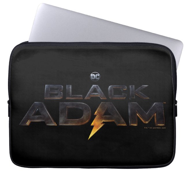 Black Adam Theatrical Logo Laptop Sleeve (Voorkant)