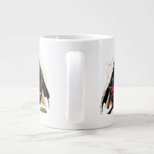 Black Adam Triangular Group Graphic Extra Grote Beker (Achterkant)