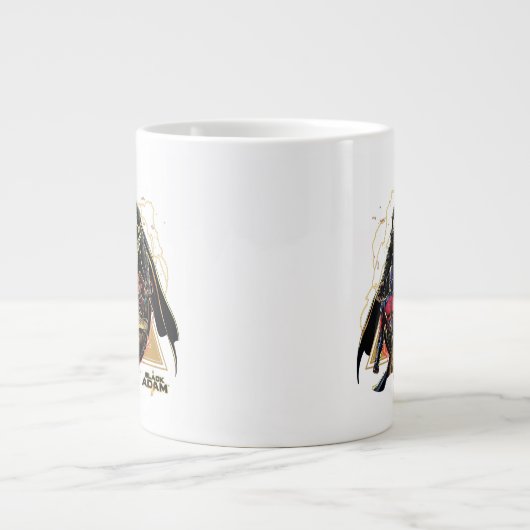 Black Adam Triangular Group Graphic Extra Grote Beker (Voorkant)