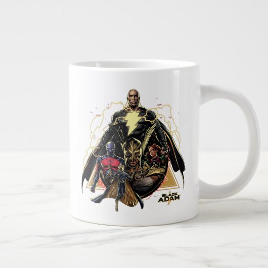 Black Adam Triangular Group Graphic Extra Grote Beker (Rechts)