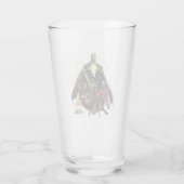 Black Adam Triangular Group Graphic Glas (Achterkant)