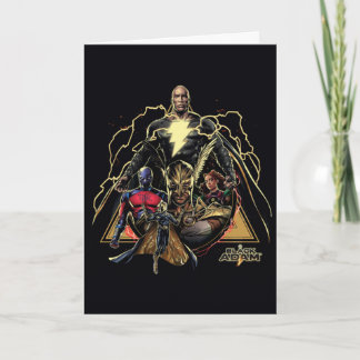 Black Adam Triangular Group Graphic Kaart