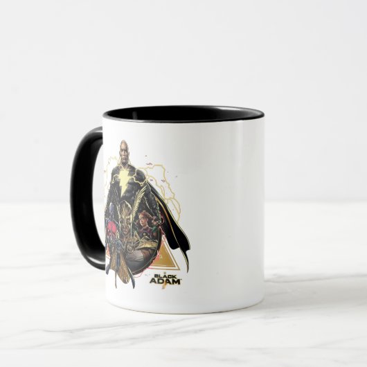 Black Adam Triangular Group Graphic Mok (Voorkant links)
