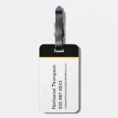 Black Adam Triangular Pillar Graphic Bagagelabel (Achterkant verticaal)