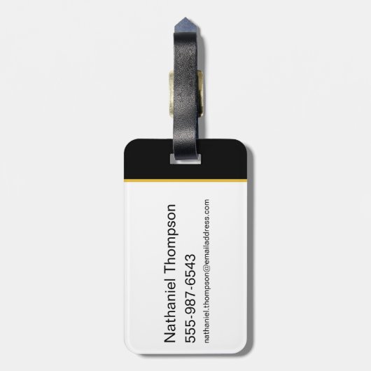 Black Adam Triangular Pillar Graphic Bagagelabel (Achterkant verticaal)