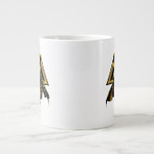 Black Adam Triangular Pillar Graphic Extra Grote Beker (Voorkant)