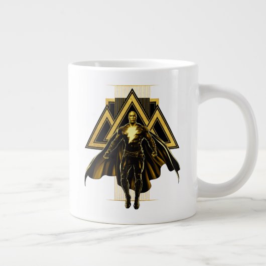 Black Adam Triangular Pillar Graphic Extra Grote Beker (Rechts)