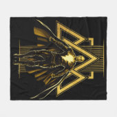 Black Adam Triangular Pillar Graphic Fleece Deken (Voorkant (Horizontaal))