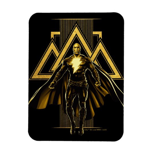Black Adam Triangular Pillar Graphic Magneet (Verticaal)