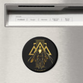 Black Adam Triangular Pillar Graphic Magneet (Insitu (Vaatwasser))