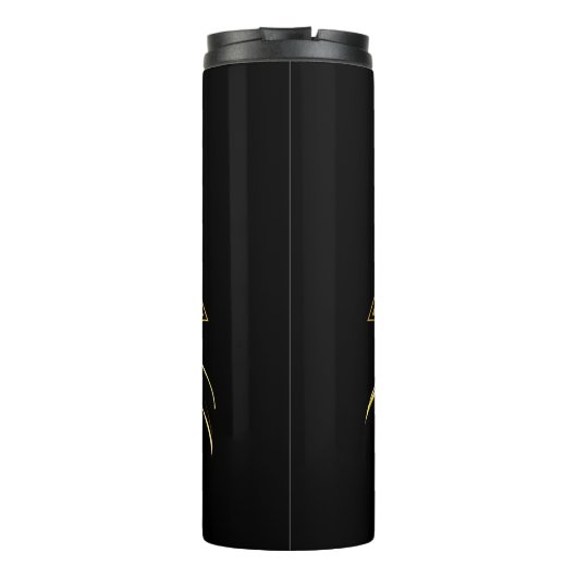 Black Adam Triangular Pillar Graphic Thermosbeker (Achterkant)