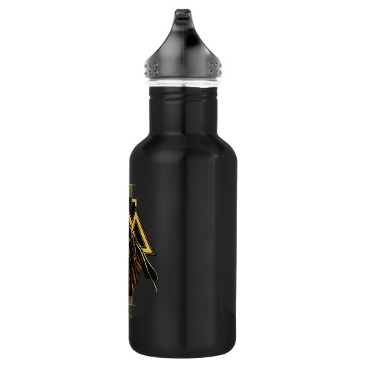 Black Adam Triangular Pillar Graphic Waterfles (Rechts)