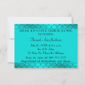 Black African American Bridal Shower Kaart (Achterkant)