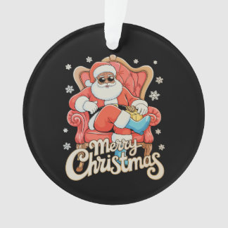 Black African American Santa Christmas Xmas