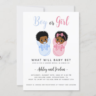 Black African American Wrapped Baby Genderonthulli Kaart