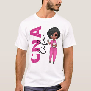 Black African CNA Nurse Healthcare Worker T-shirt