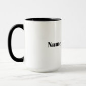Black African EMS Nom de paramètre Mug (Gauche)