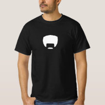 Black Afro-Stache-T-shirt