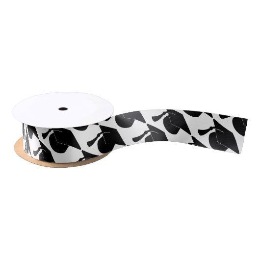 Black Afstuderen Pet Patroon Lint (Spoel)