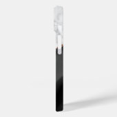 Black Agate Roos Gold White marmer monogram Case-Mate iPhone Case (Achterkant / Links)