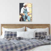 Black America "Old Joe" Canvas Afdruk (Insitu (Slaapkamer))