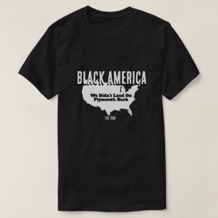 Black America/Plymouth Rock (dubbelzijdig) T-shirt