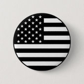 Black American Flag Button (Voorkant)