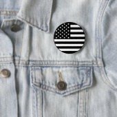 Black American Flag Button (In situ)