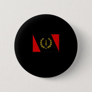 Black American Heritage Flag 1967 Afrikaans-Amerik Ronde Button 5,7 Cm