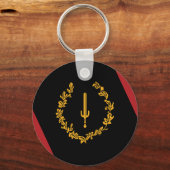 Black American Heritage Flag  Sleutelhanger (Voorkant)