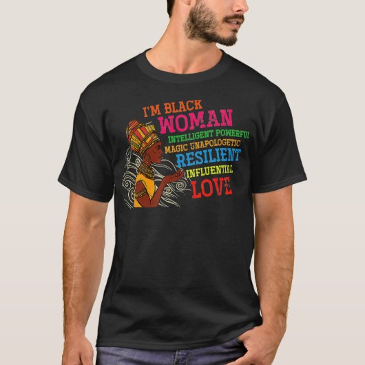 Black American Pride Gift Black Hist T-shirt (Voorkant)