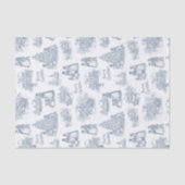 Black American Toile Tissue Paper, Afrocentric  Tissuepapier (Voorkant)