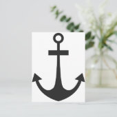 Black Anchor Briefkaart (Staand voorkant)