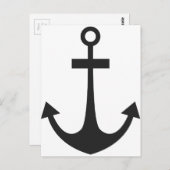 Black Anchor Briefkaart (Voorkant / Achterkant)