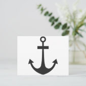 Black Anchor Briefkaart (Staand voorkant)