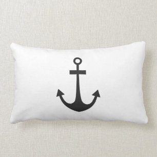 Black Anchor Kussen