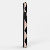 Black and Beige Argyle Diamond Stripe Pattern Case-Mate iPhone Case (Achterkant/rechts)