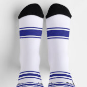 Black and blue & orange - Name Number Socks Sokken (Top)