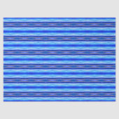 Black and Blue Painted Stripes  Tissuepapier (Voorkant)