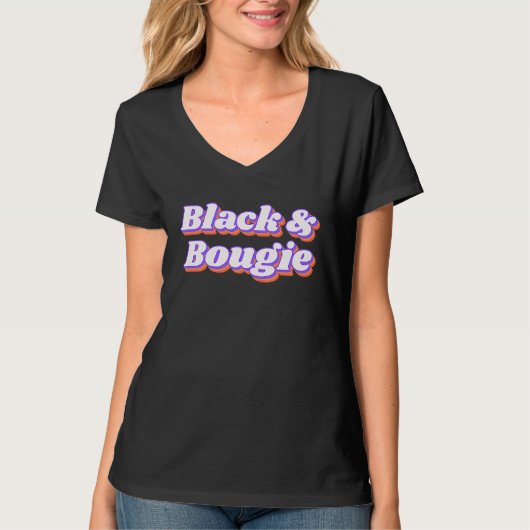 Black and Bougie T-shirt (Voorkant)