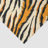 Black and Brown Tiger Stripes Pattern Tissuepapier (Detail)