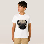 Black and Faun Pug T-shirt (Voorkant volledig)
