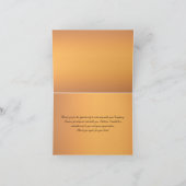 Black and FAUX Copper Peony Hartelijk dank Bedankkaart (Binnen)