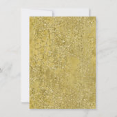 Black And Faux Gold Foil Invitation 21e anniversai (Dos)