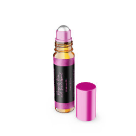 Black and Fuchsia Foil Perfume Roller Bottle label Waterfles Etiket