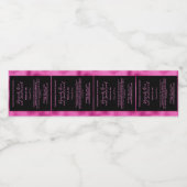 Black and Fuchsia Foil Perfume Roller Bottle label Waterfles Etiket (Enkel label)