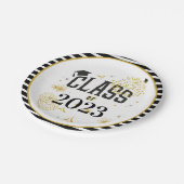 Black and Gold 2021 Afstuderen Celebration Party I Papieren Bordje (Gekanteld)